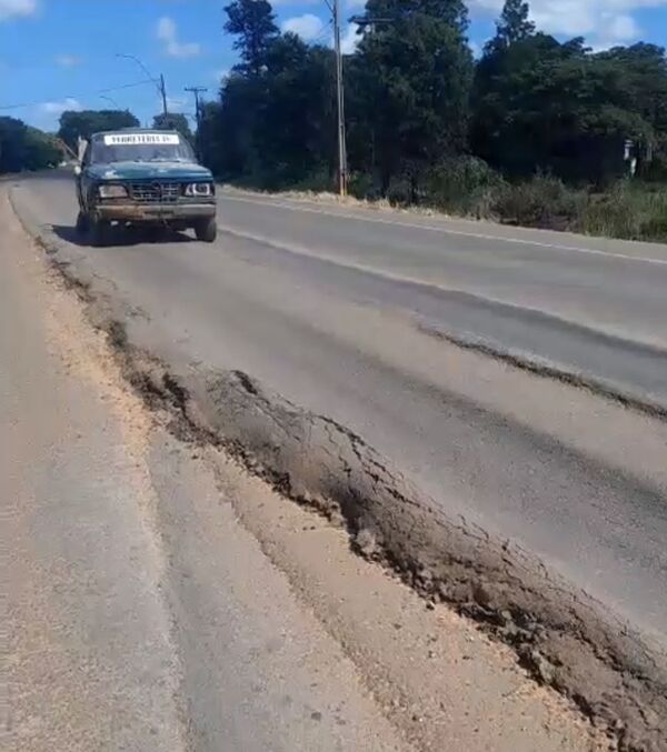 Denuncian grave deterioro de la Ruta PY05 en zona urbana de Horqueta - Concepción al Día