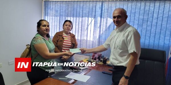 MUNICIPALIDAD DE SAN JUAN DEL PARANÁ ENTREGA APORTE A COMPAÑÍA DE BOMBEROS