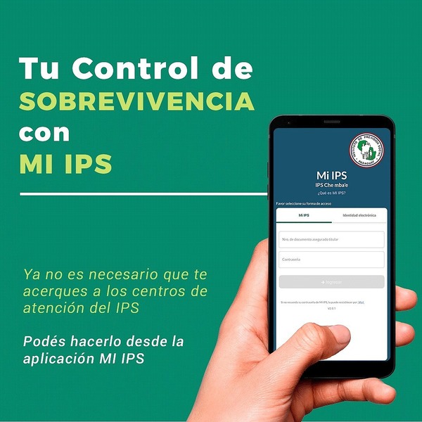 Crece el uso de la Fe de Vida Digital entre jubilados del IPS