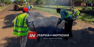 INICIAN TRABAJOS DE BACHEO EN CALLES DE CARMEN DEL PARANÁ
