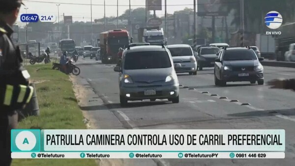 Suman casi 500 multados por invadir el carril de buses