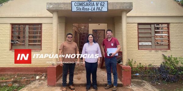 MUNICIPALIDAD DE LA PAZ IMPULSA PROYECTO DE MANTENIMIENTO EN LA COMISARÍA N.º 62