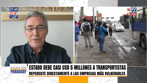 Deuda de casi USD 5 millones pone en crisis al transporte público, según Cetrapam