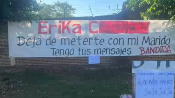 Dejan pasacalles a una supuesta amante y ella responde: ““Eñecalmá, oje’upama la nde ména"