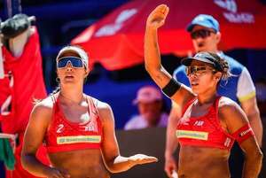 Michelle y Giuli avanzan en el Circuito Mundial de vóley playa en Brasil - Polideportivo - ABC Color