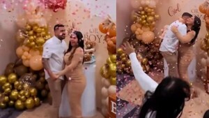 Suegra quiso colarse en la revelación de sexo, pero los invitados no la dejaron