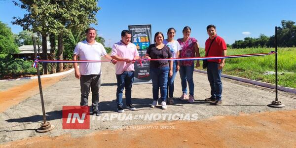 TRINIDAD: INAUGURAN EMPEDRADO QUE CONECTA DIRECTAMENTE CON LA USF DE VILLA SANTA MARÍA