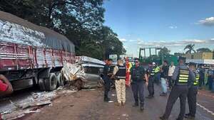 Impactante triple choque deja un herido grave en Minga Guazú - ABC en el Este - ABC Color