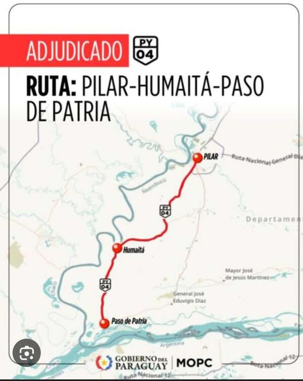 Autorizan anticipo financiero para iniciar la pavimentación de la ruta Pilar–Humaitá–Paso de Patria - Economía - ABC Color