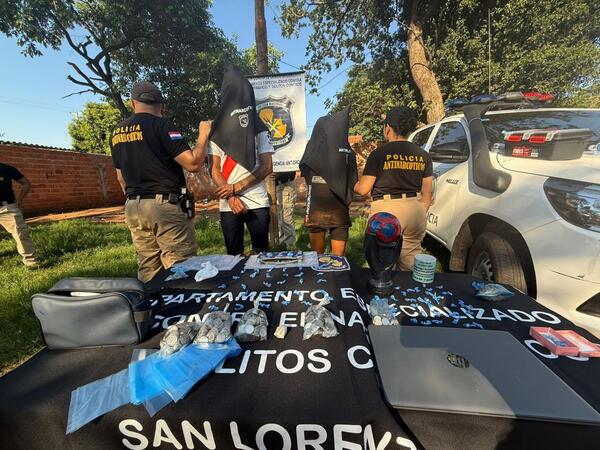 Importante operativo permite desarticular focos de microtráfico en Capiatá