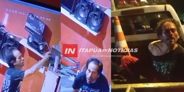 ITA PASO: QUERÍA VER EL PARTIDO DEL FINDE, ROBÓ UNA TELE Y LO AGARRARON