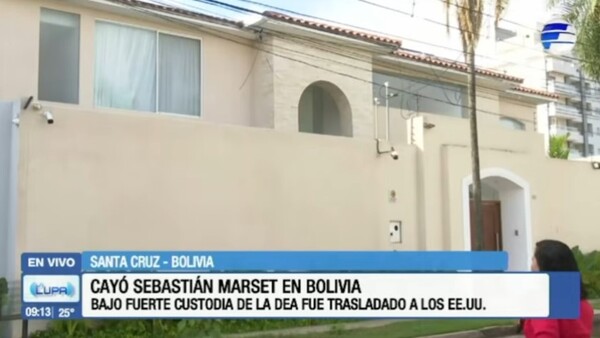 Capturan al narcotraficante Sebastián Marset en un exclusivo barrio de Bolivia