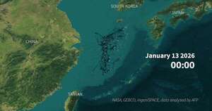 La Nación / Miles de barcos chinos realizan misteriosas formaciones geométricas