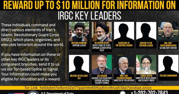La Nación / EE. UU. ofrece USD 10 millones de recompensa por Mojtaba Jamenei y otros líderes iraníes
