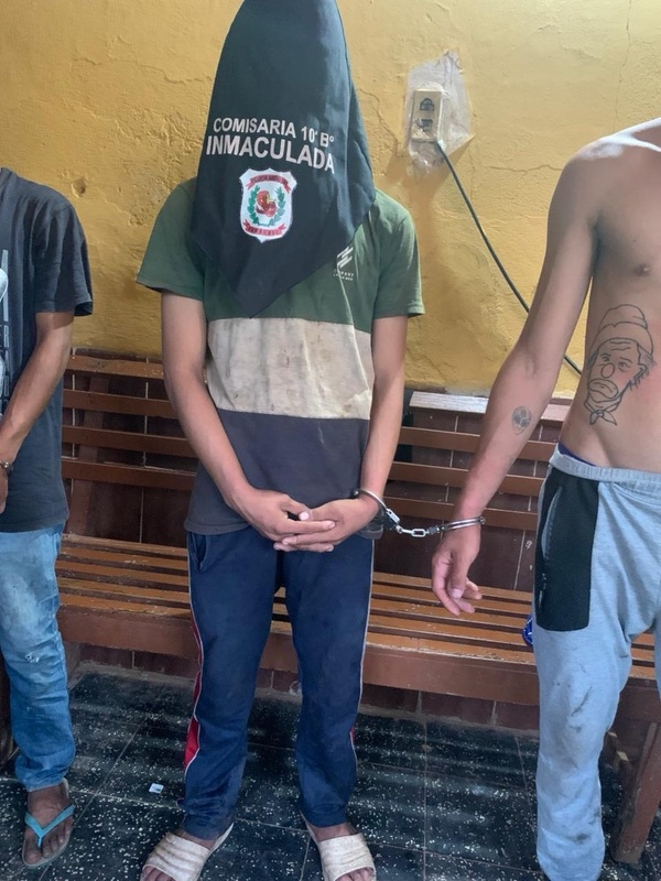 Tres personas fueron aprehendidas tras presunto hurto y recuperación parcial de objetos en el barrio Redención - Concepción al Día