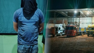 Incendian camión en un taller mecánico y detienen al presunto autor en Pirapó