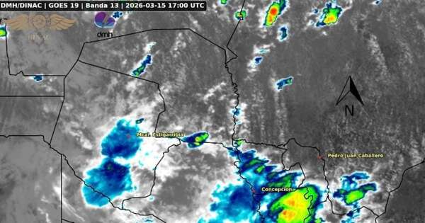 La Nación / Meteorología advierte sobre probable tiempo severo en diez departamentos esta tarde