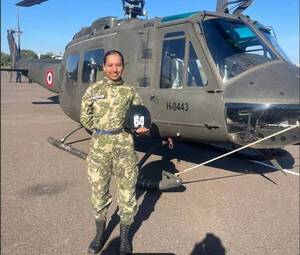 La primera mujer indígena en formar parte de la Fuerza Aérea Paraguaya
