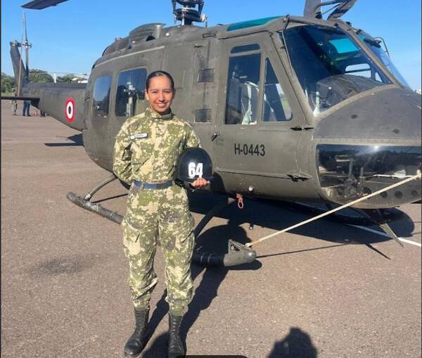 La primera mujer indígena en formar parte de la Fuerza Aérea Paraguaya