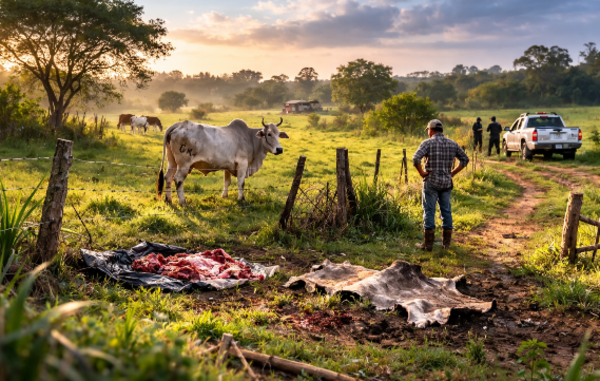 Abigeato en plena ciudad: faenan una vaca en el barrio San Luis - Concepción al Día