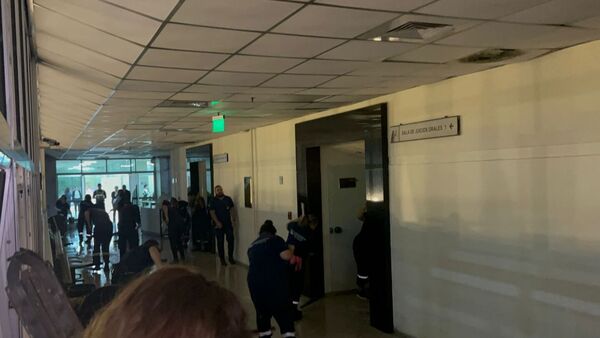 Cayó techo, afectó desagüe e inundó salas de juicios orales del Palacio de Justicia