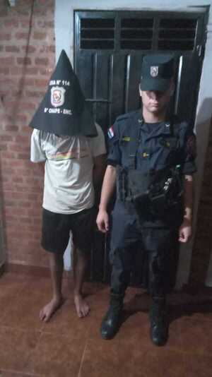 Detienen a joven tras intento de hurto domiciliario en el barrio Chaipé de Encarnación