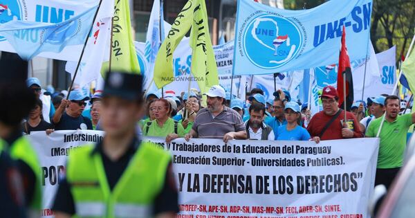 La Nación / Sinadi confirma paro docente este martes por estudio de caja fiscal en Diputados