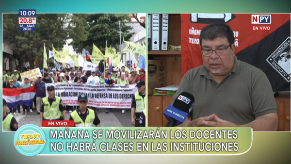 Docentes se movilizan este martes y suspenden clases en todo el país