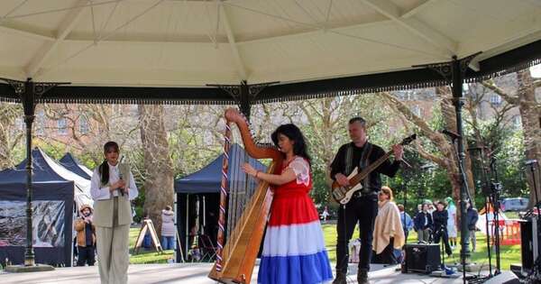 La Nación / Arpa paraguaya se luce en Dublín en festejos de St. Patrick’s Day