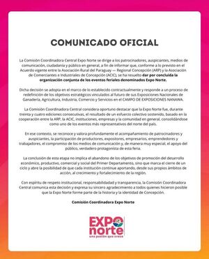 Expo Norte: anuncian el fin de la organización conjunta de la tradicional feria - Concepción al Día