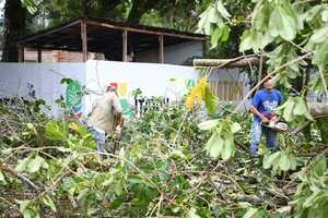 Temporal afectó parte de la infraestructura de Tekotopa de Itaipú y comenzaron los trabajos de restauración - ADN Digital