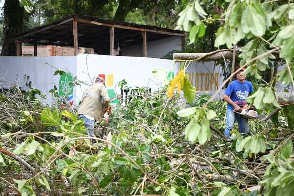 Temporal afectó parte de la infraestructura de Tekotopa de Itaipú y comenzaron los trabajos de restauración - ADN Digital
