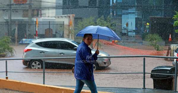 La Nación / Las lluvias con tormentas continuarán este martes en gran parte del país