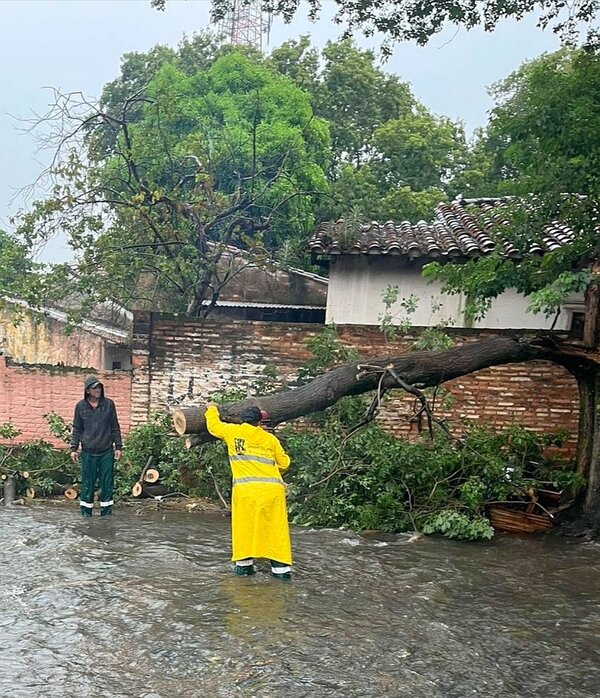 Temporal azotó con fuerza a Asunción y alrededores