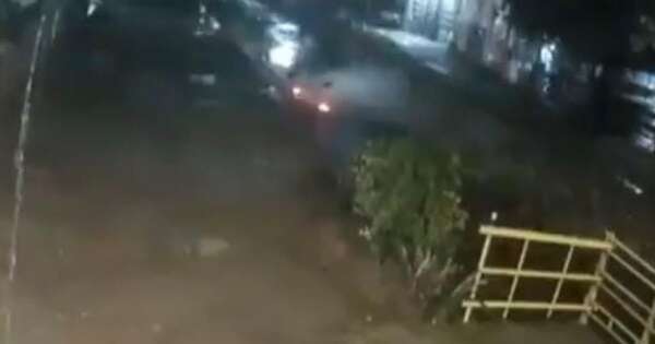 La Nación / Sajonia: conductora terminó en un desagüe pluvial tras temporal