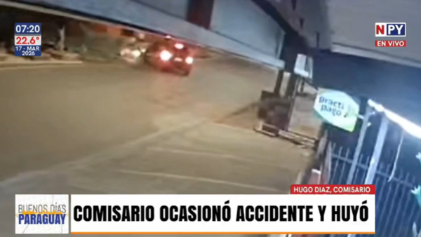 Comisario realizó un giro imprudente, chocó a motociclistas y huyó en Valenzuela