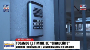 Tocamos el timbre de “Chaqueñito” en edificio de viviendas sociales pero no recibimos respuestas