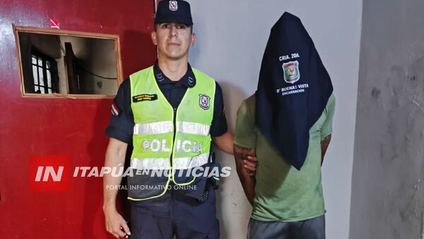 APREHENDEN A HOMBRE POR SUPUESTO HURTO EN ENCARNACIÓN