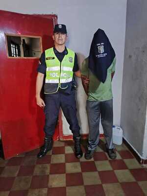 Aprehenden a presunto autor de hurto y recuperan garrafa en Encarnación