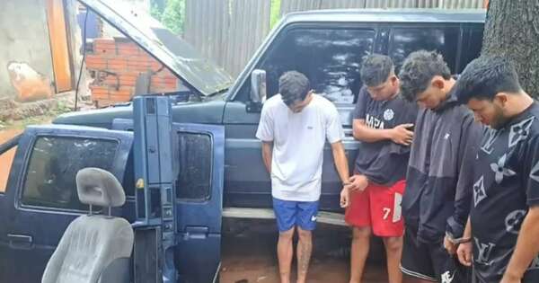 La Nación / Cuatro personas fueron detenidas tras allanamiento de aguantadero en Ñemby