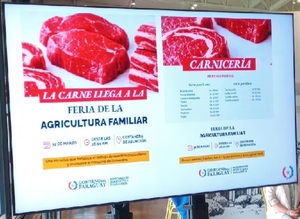 Carne vacuna llega a feria con precios accesibles
