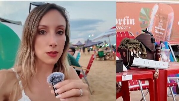 Española queda sorprendida al ver que nadie robó las pertenencias en una playa de Encarnación