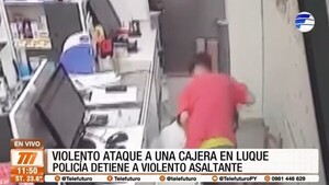 Violento ataque a una cajera en Luque