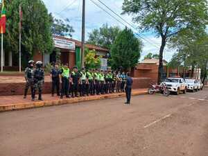 Operativo policial refuerza la seguridad en Hohenau