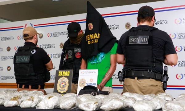 Detienen a “Krusty” con carga de marihuana lista para distribución en Asunción - OviedoPress