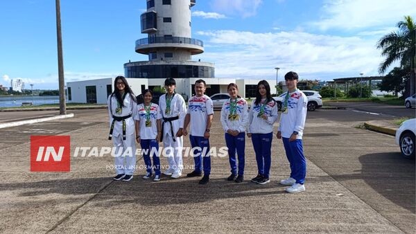 JÓVENES ITAPUENSES SE DESTACAN EN COMPETENCIA INTERNACIONAL DE TAEKWONDO