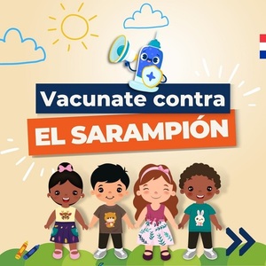 Alerta por baja cobertura de vacunación contra el sarampión en niños pequeños de 1 a 3 años
