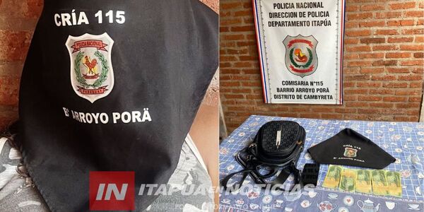 MENOR APREHENDIDA POR PRESUNTO HURTO EN CAMBYRETÁ