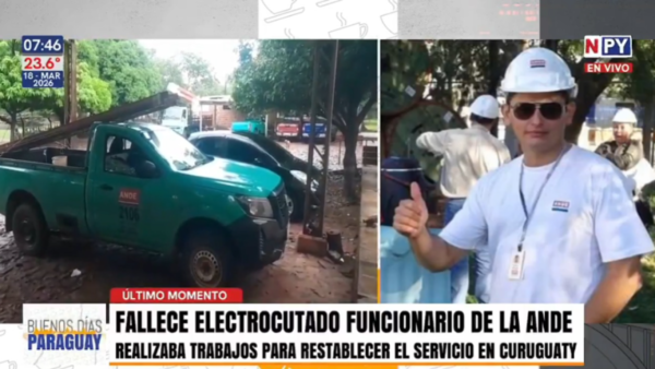 Tragedia en Canindeyú: Fallece técnico de la ANDE tras recibir descarga eléctrica