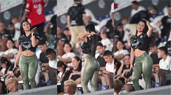 Popular / (VIDEO) ¡Maína de Olimpia distrajo al rollo en medio del partido!